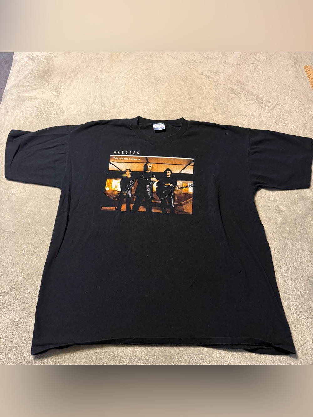 Vintage 2001 BEEGEES This Is Where I Came In Album T Shirt Adult  XXL All Sport